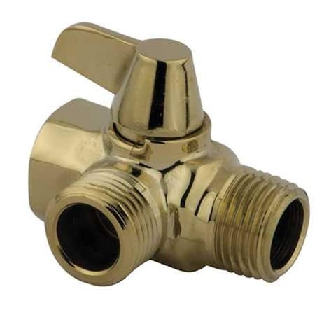 Kingston Brass K160A2 Kingston Brass K160A2 Wall Mount Shower Arm Diverter  Polished Brass